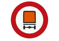 Verkeersbord gevaarlijke stoffen Verkeersbord gevaarlijke stoffen